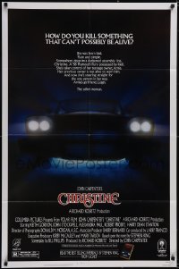 5f0688 CHRISTINE 1sh 1983 written by Stephen King, directed by John Carpenter, killer car!