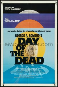 5f0716 DAY OF THE DEAD 1sh 1985 George Romero's Night of the Living Dead zombie horror sequel!