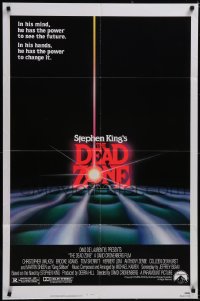 5f0722 DEAD ZONE 1sh 1983 David Cronenberg, Stephen King, the power to see the future, left tagline