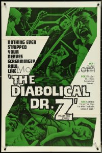 5f0729 DIABOLICAL DR Z 1sh 1966 director Jess Franco strips your nerves screamingly raw!