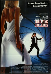5f0116 LIVING DAYLIGHTS English 1sh 1987 photo of Timothy Dalton, most dangerous James Bond ever!