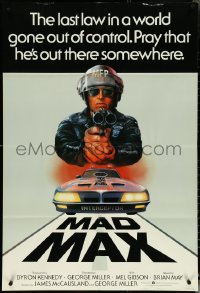 5f0118 MAD MAX English 1sh 1979 art of wasteland cop Mel Gibson, George Miller Australian action classic!