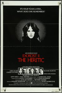 5f0768 EXORCIST II: THE HERETIC int'l 1sh 1977 Linda Blair, Boorman's sequel to Friedkin's movie!