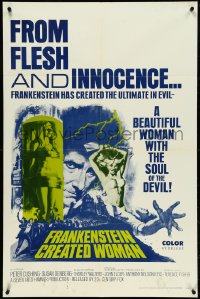 5f0785 FRANKENSTEIN CREATED WOMAN 1sh 1967 Peter Cushing, Susan Denberg had the soul of the Devil!