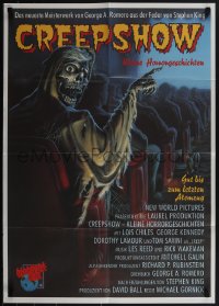 5f0099 CREEPSHOW 2 German 1988 Tom Savini, great Winters artwork of skeleton Creep in theater!