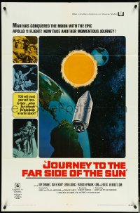 5f0895 JOURNEY TO THE FAR SIDE OF THE SUN 1sh 1969 Doppleganger, Earth meets itself in outer space!