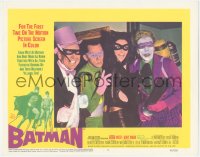 5f0241 BATMAN LC #4 1966 great portrait of the villains, Penguin, Riddler, Catwoman & Joker!