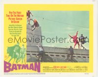 5f0243 BATMAN LC #7 1966 Adam West & Burt Ward beat up bad guys on top of submarine!