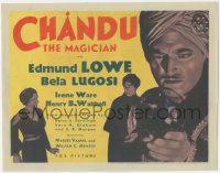 5f0261 CHANDU THE MAGICIAN TC 1932 Bela Lugosi, Edmund Lowe w/crystal ball, Irene Ware, ultra rare!