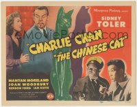 5f0264 CHINESE CAT TC 1944 Sidney Toler as Charlie Chan, Benson Fong, Mantan Moreland, Joan Woodbury