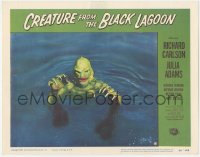 5f0266 CREATURE FROM THE BLACK LAGOON LC #8 1954 classic close up of monster emerging from water!