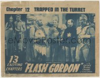 5f0286 FLASH GORDON chapter 12 LC R1940s Buster Crabbe, Trapped in the Turret, best serial ever!
