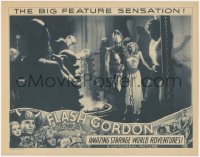 5f0285 FLASH GORDON LC 1936 Jean Rogers looks at bound Buster Crabbe, ultra rare feature version!