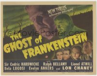 5f0296 GHOST OF FRANKENSTEIN TC 1942 Lon Chaney Jr. as the monster, Bela Lugosi as Ygor, ultra rare!