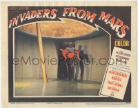5f0323 INVADERS FROM MARS LC #7 1953 fantastic image of alien in spaceship carrying Helena Carter!