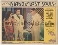 5f0335 ISLAND OF LOST SOULS LC 1933 Charles Laughton, Richard Arlen & Panther Girl Kathleen Burke!