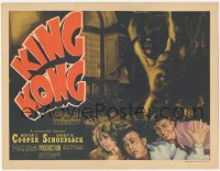 5f0339 KING KONG TC R1938 different art of rampaging Kong from the first release six-sheet, rare!
