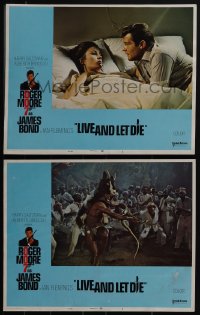 5f0584 LIVE & LET DIE 2 East Hemi LCs 1973 Roger Moore as James Bond, Jane Seymour, voodoo ceremony!