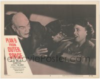 5f0374 PLAN 9 FROM OUTER SPACE LC #8 1958 Tor Johnson attacking, Ed Wood classic bad movie, rare!