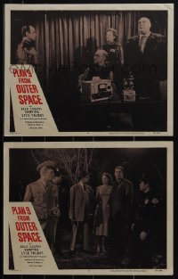 5f0587 PLAN 9 FROM OUTER SPACE 2 LCs 1958 Ed Wood's classically terrible movie, Tor Johnson & others!