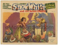 5f0391 SNOW WHITE & THE SEVEN DWARFS LC 1937 they're all celebrating Christmas Eve in their cottage!