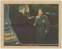 5f0395 SON OF DRACULA LC 1943 great c/u of Lon Chaney Jr. as the vampire count with Robert Paige!