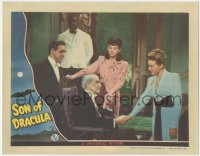 5f0398 SON OF DRACULA LC 1943 top cast gathered in room EXCEPT for Lon Chaney Jr., Universal horror!