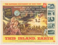 5f0407 THIS ISLAND EARTH TC 1955 they challenged unearthly furies of a planet gone mad, cool art!