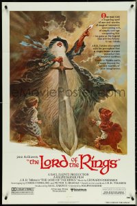 5f0922 LORD OF THE RINGS style A 1sh 1978 Ralph Bakshi cartoon from J.R.R. Tolkien, Tom Jung art!