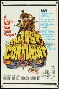 5f0925 LOST CONTINENT 1sh 1968 Hammer sci-fi, great images of sexy girl in peril!