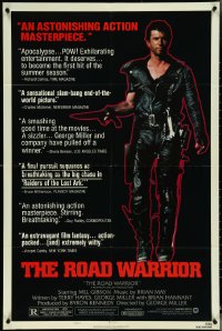 5f0931 MAD MAX 2: THE ROAD WARRIOR style B 1sh 1982 George Miller, Mel Gibson returns as Mad Max!