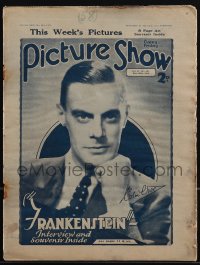 5f0042 PICTURE SHOW English magazine May 28, 1932 Frankenstein interview, includes rare supplement!