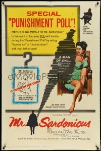 5f0960 MR. SARDONICUS 1sh 1961 William Castle, the only picture with the punishment poll!
