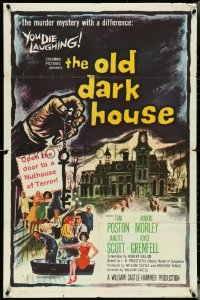 5f0985 OLD DARK HOUSE 1sh 1963 William Castle's killer-diller with a nuthouse of kooks!