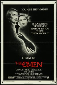5f0987 OMEN style F 1sh 1976 horror art of Gregory Peck & Lee Remick by Murray Smith & Tom Jung!