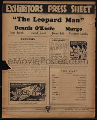 5f0143 LEOPARD MAN Australian pressbook 1943 Val Lewton & Jacques Tourneur, ultra rare!
