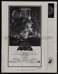 5f0151 STAR WARS 20-page pressbook 1977 Tom Jung art on the cover + poster images inside!