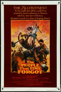 5f0992 PEOPLE THAT TIME FORGOT 1sh 1977 Edgar Rice Burroughs, a lost continent shut off by ice!