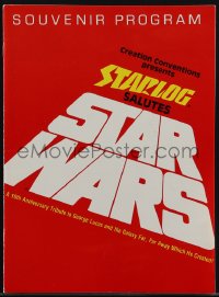 5f0056 STAR WARS souvenir program book 1987 Starlog salutes the 10th anniversary, w/brochure, rare!