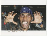 5f0028 COOLIO signed color REPRO 9x11 photo 2000s great candid in his Dracula 3000 vampire makeup!