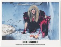 5f1234 DEE SNIDER signed color 9x11 publicity photo 2016 great image of the Twisted Sister frontman!