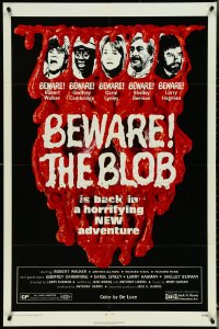 5f1063 SON OF BLOB 1sh 1972 wacky horror sequel, cool images, alternate title of Beware! the Blob!