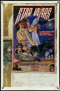 5f1088 STAR WARS style D NSS style 1sh 1978 A New Hope, circus poster art by Drew Struzan & White!