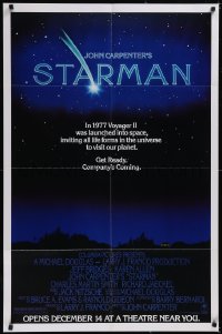 5f1090 STARMAN advance 1sh 1984 John Carpenter, alien Jeff Bridges & Karen Allen, company's coming!