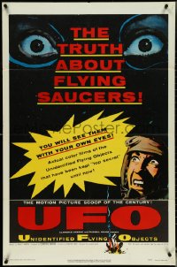 5f1136 UFO 1sh 1956 the truth about unidentified flying objects & flying saucers!