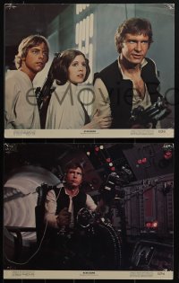 5f0093 STAR WARS 6 color 11x14 stills 1977 Mark Hamill, Harrison Ford, Carrie Fisher, Darth Vader!