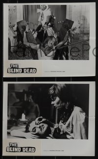 5f1295 BLIND DEAD 9 8x10 stills 1972 Armando de Ossorio's La Noche del Terror Ciego, creepy images!