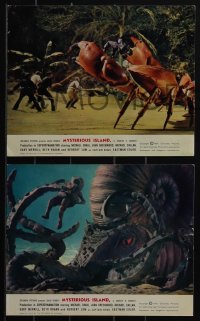 5f1286 MYSTERIOUS ISLAND 12 8x10 stills 1961 Ray Harryhausen, Jules Verne sci-fi, cool FX scenes!