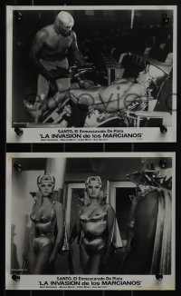 5f1350 SANTO VS. LA INVASION DE LOS MARCIANOS 11 Spanish/US 8x10 stills 1967 sexy female Martians!