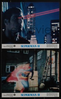 5f1318 SUPERMAN II 8 color 8x10 stills 1981 Christopher Reeve, Margot Kidder, Hackman & Perrine!
